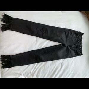 American eagle frayed skinny jeans